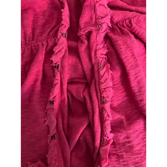 Moth short sleeve tie waist slub knit cardigan - Picture 5 of 10